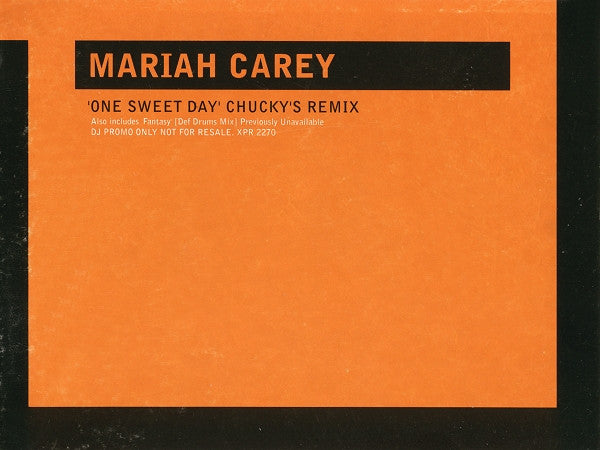 Mariah Carey : One Sweet Day (Chucky&#39;s Remix) (12&quot;, Promo)