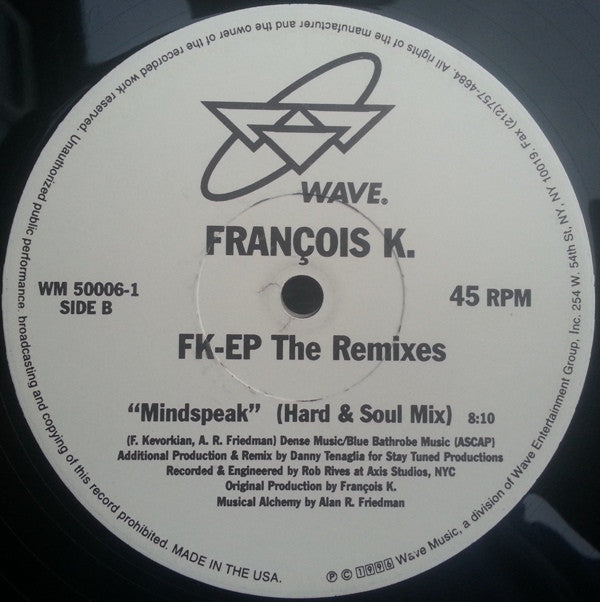 François K.* : FK-EP (The Remixes) (2x12", EP)