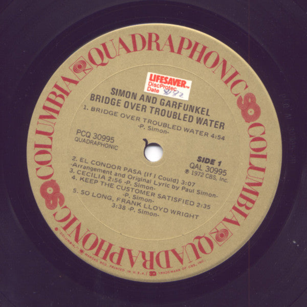 Simon And Garfunkel* : Bridge Over Troubled Water (LP, Album, Quad, RE)