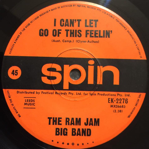 Ram Jam Big Band : I Can't Let Go Of This Feelin' / Funny How Time Slips Away (7", Single)