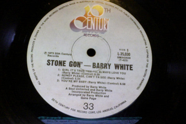 Barry White : Stone Gon' (LP, Album)