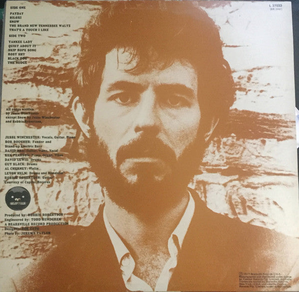 Jesse Winchester : Jesse Winchester (LP, Album, RE)