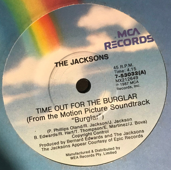 The Jacksons / The Distance (2) : Time Out For The Burglar (7")