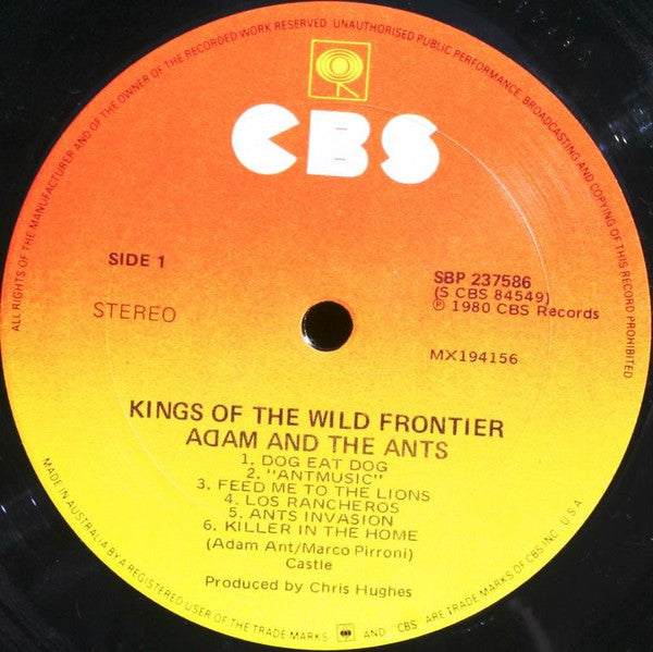 Adam And The Ants : Kings Of The Wild Frontier (LP, Album)