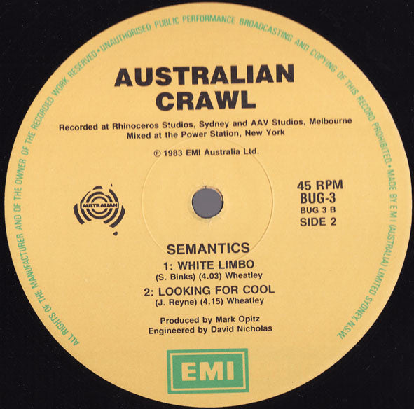 Australian Crawl : Semantics (12", EP)