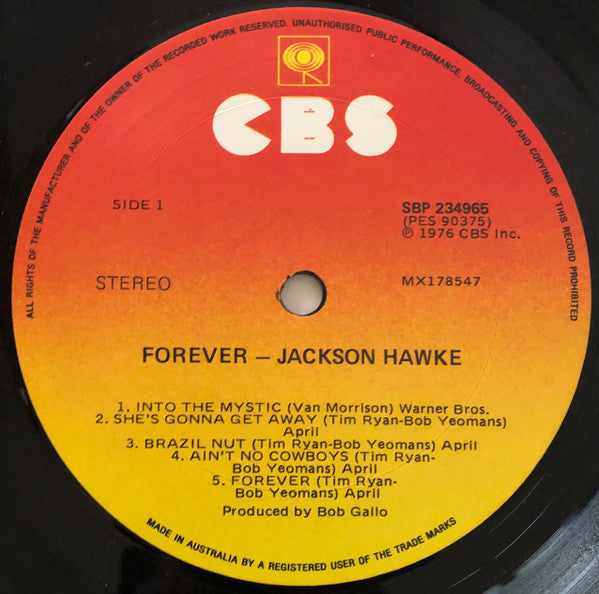 Jackson Hawke : Forever (LP, Album)