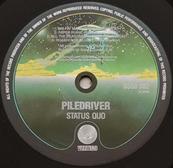 Status Quo : Piledriver (LP, Album, RE)