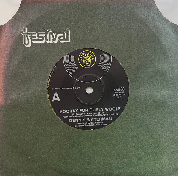 Dennis Waterman : Hooray For Curly Woolf (7", Single)