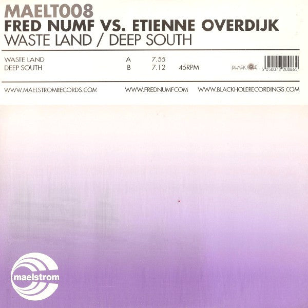 Fred Numf vs. Etienne Overdijk : Waste Land / Deep South (12&quot;)