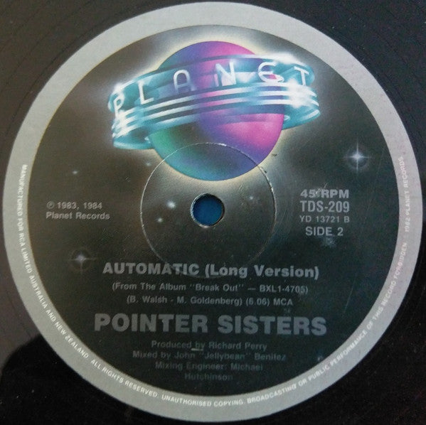 Pointer Sisters : Automatic (12")