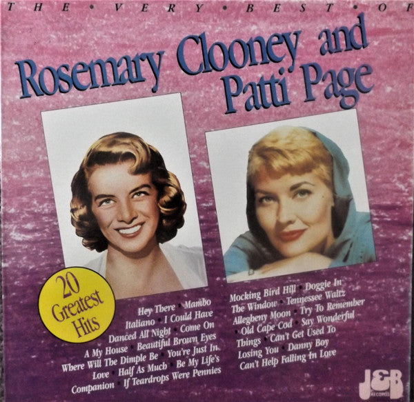 Rosemary Clooney And Patti Page : The Very Best Of Rosemary Clooney and Patti Page (LP, Comp)