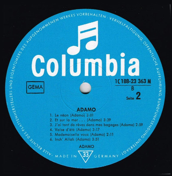 Adamo : Edition 2000 (2xLP, Comp, FOC)