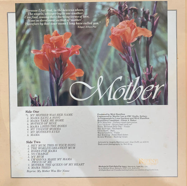 Mick Hamilton : Mother (LP, Album, Gat)