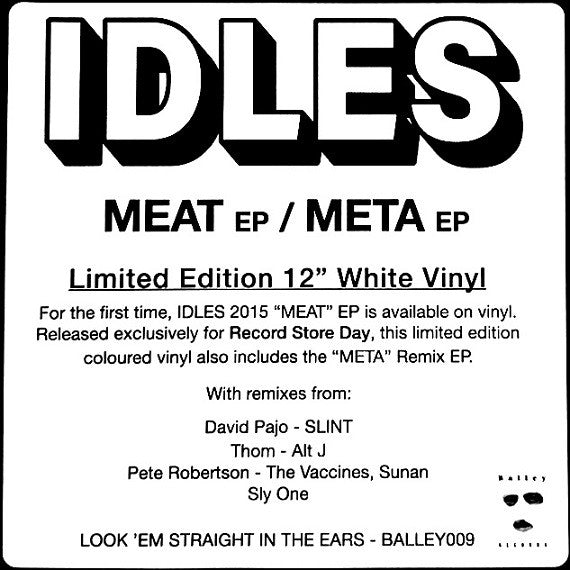 Idles : Meat EP / Meta EP (12", EP, RSD, Comp, Ltd, Whi)