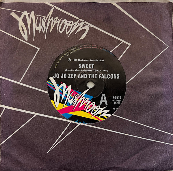 Jo Jo Zep And The Falcons* : Sweet (7", Single)
