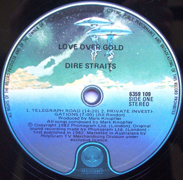 Dire Straits : Love Over Gold (LP, Album)