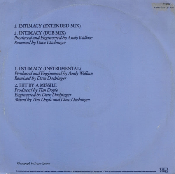 Machinations : Intimacy (Extended Mix) (12", Ltd)