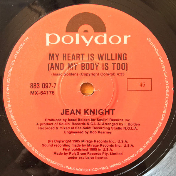 Jean Knight : My Toot Toot (7", Single)