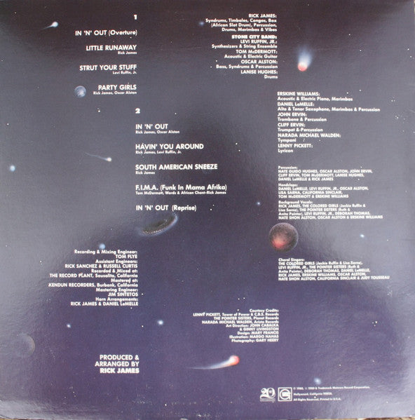 Rick James Presents Stone City Band : In 'n' Out (LP, Album)