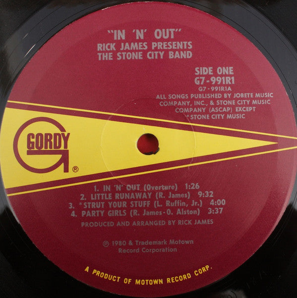 Rick James Presents Stone City Band : In 'n' Out (LP, Album)