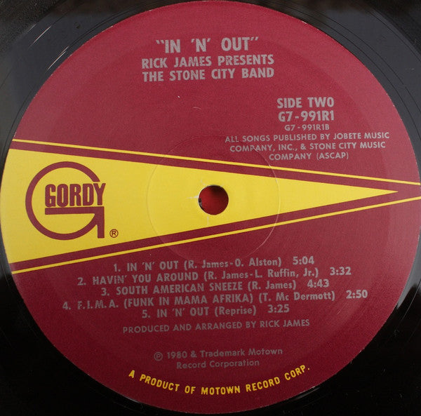 Rick James Presents Stone City Band : In 'n' Out (LP, Album)
