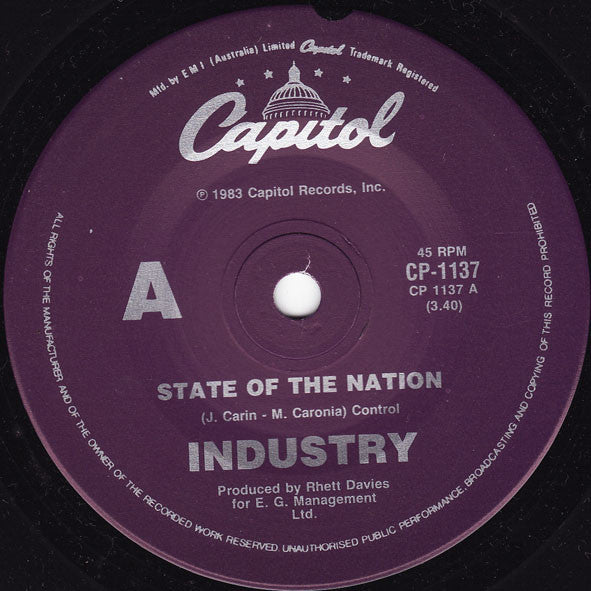 Industry (2) : State Of The Nation (7")