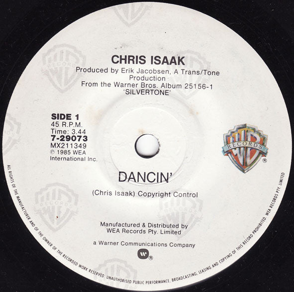 Chris Isaak : Dancin' (7", Single)