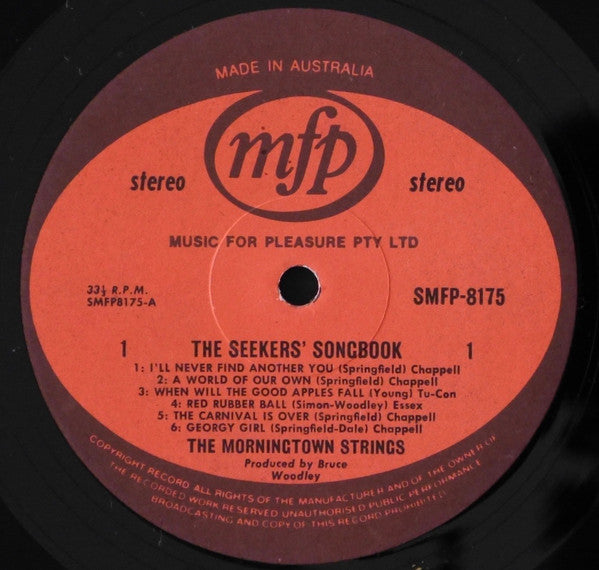 The Morningtown Strings : Bruce Woodley Presents Songs Made Famous By The Seekers / The Seekers Songbook (LP, Comp)