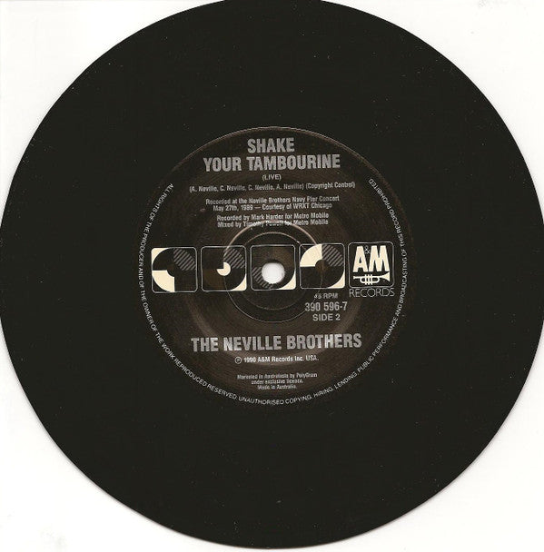 The Neville Brothers : Fearless (7", Single)