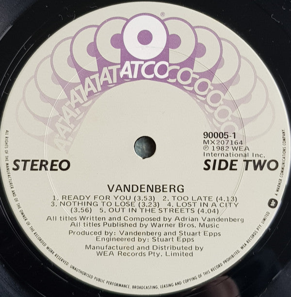 Vandenberg : Vandenberg (LP, Album)