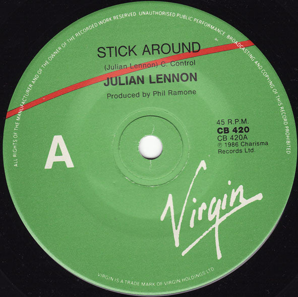 Julian Lennon : Stick Around (7", Ltd)