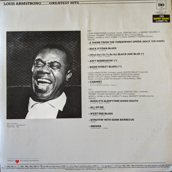 Louis Armstrong : Greatest Hits (LP, Comp, RE)