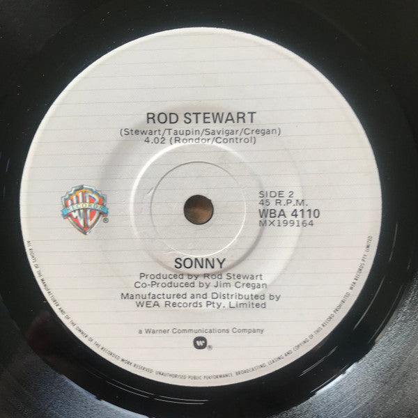 Rod Stewart : Tonight I'm Yours (7", Single)