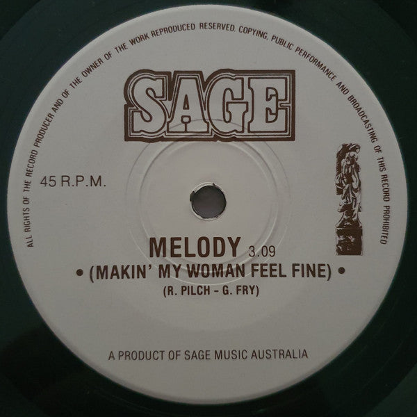 Sage (75) : Walkin' Free / Melody (Makin' My Woman Feel Fine) (7", Single)