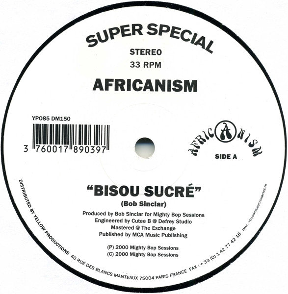 Africanism : Bisou Sucré (12")