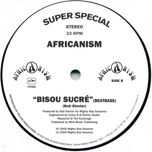 Africanism : Bisou Sucré (12")