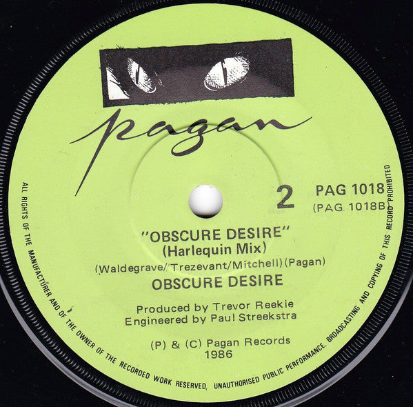 Obscure Desire : Obscure Desire (7", Single)