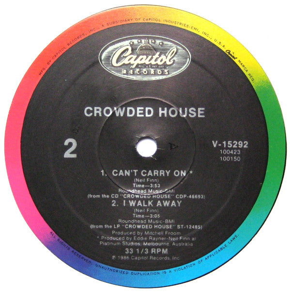 Crowded House : Something So Strong (12", Single)