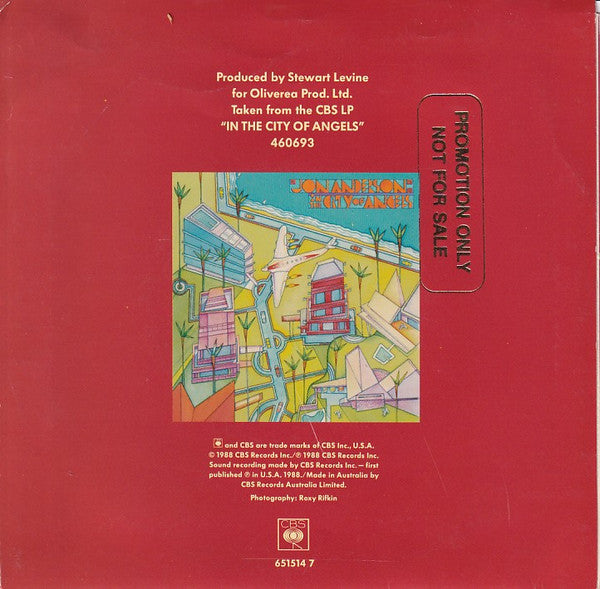 Jon Anderson : Hold On To Love (7", Single)