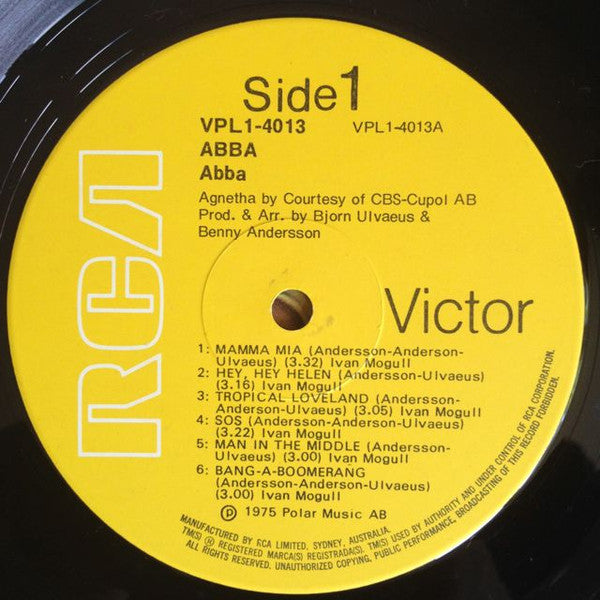 ABBA : ABBA (LP, Album, Yel)