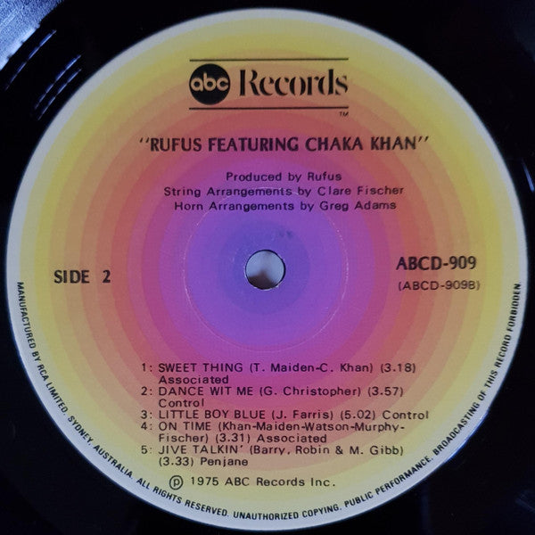 Rufus Featuring Chaka Khan* : Rufus Featuring Chaka Khan (LP, Album)