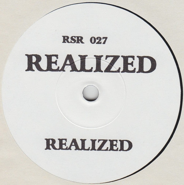 Realized / DxIxE : リアライズド / Earlymorningrinder (7", EP)
