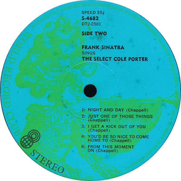 Frank Sinatra : Sings The Select Cole Porter (LP, Comp, Club, RE, Duo)