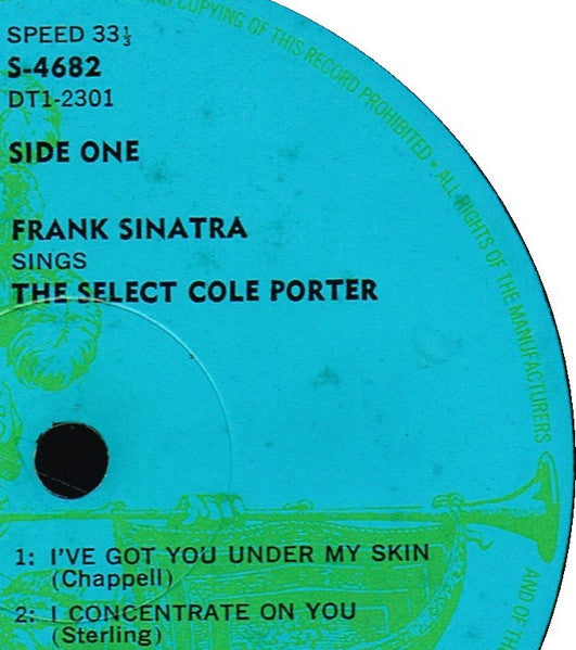 Frank Sinatra : Sings The Select Cole Porter (LP, Comp, Club, RE, Duo)
