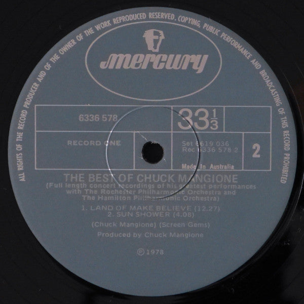 Chuck Mangione : The Best Of Chuck Mangione (2xLP, Comp)
