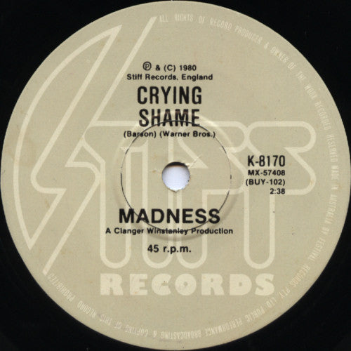 Madness : Embarrassment (7", Single)