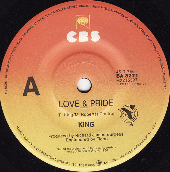 King : Love &amp; Pride (7&quot;, Single)