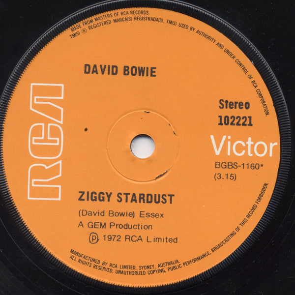 David Bowie : The Jean Genie (7", Single, RP)