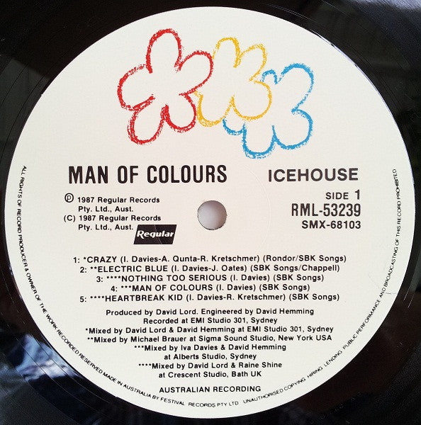 Icehouse : Man Of Colours (LP, Album)