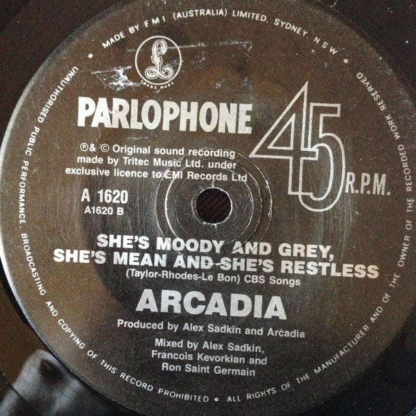 Arcadia (3) : Election Day (7", Single)